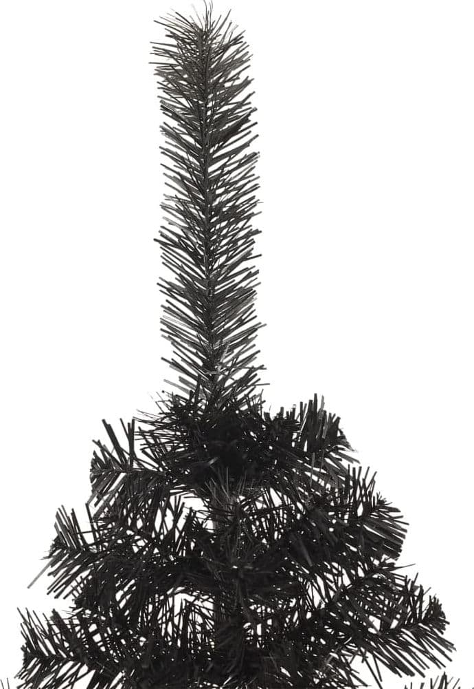 Albero di natale pinetto Nero "Belin" in PVC di altissima qualità h 60 cm - 3