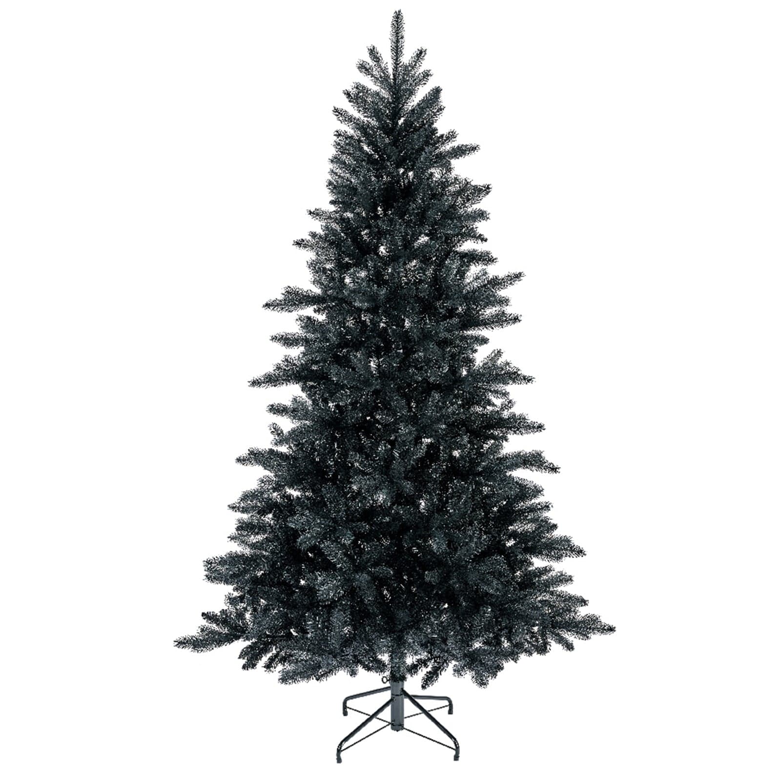 Albero di Natale nero "Berlin" in PE Effetto Real Touch + PVC h 210 cm - 6