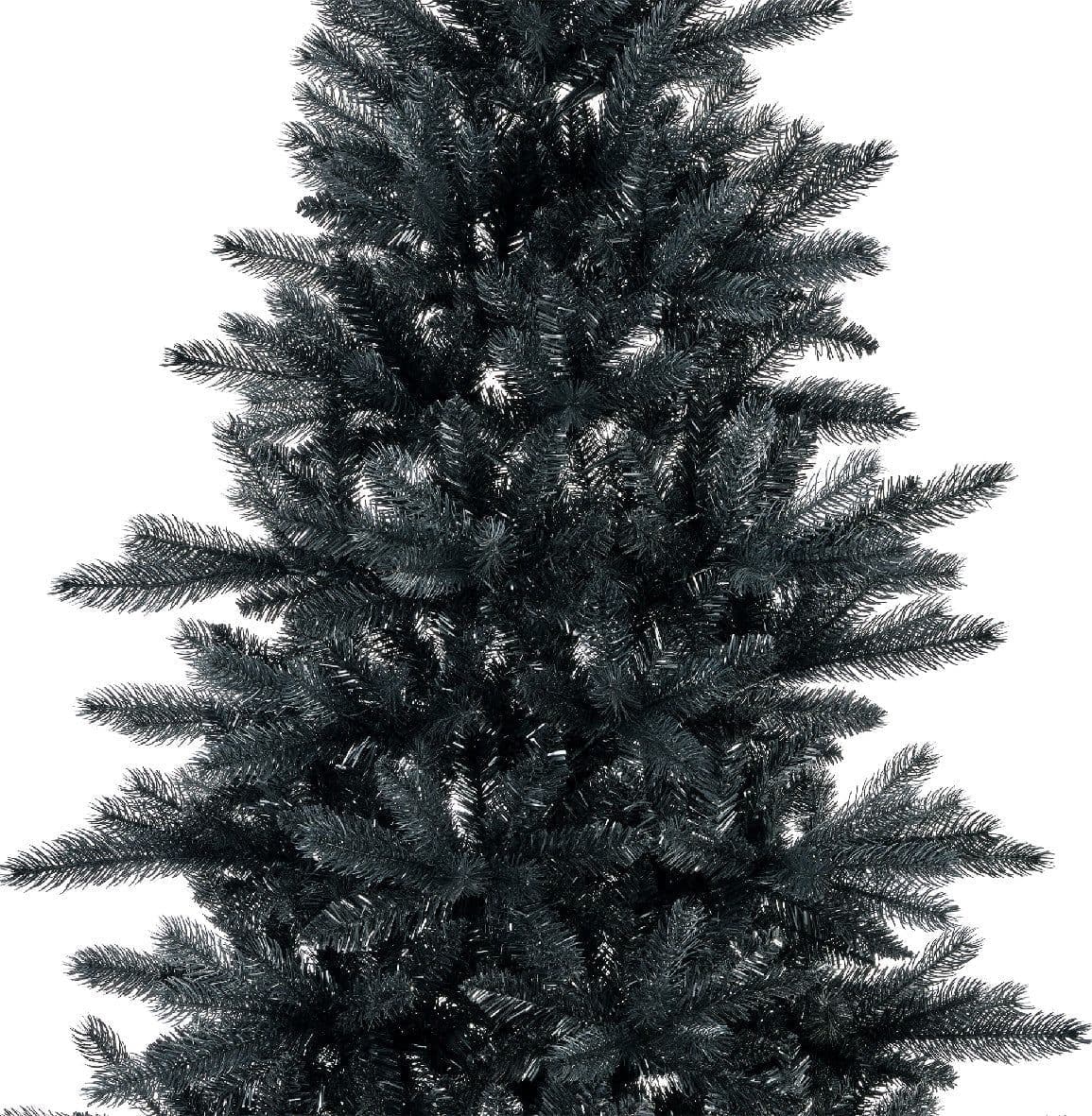 Albero di Natale nero "Berlin" in PE Effetto Real Touch + PVC h 210 cm - 4