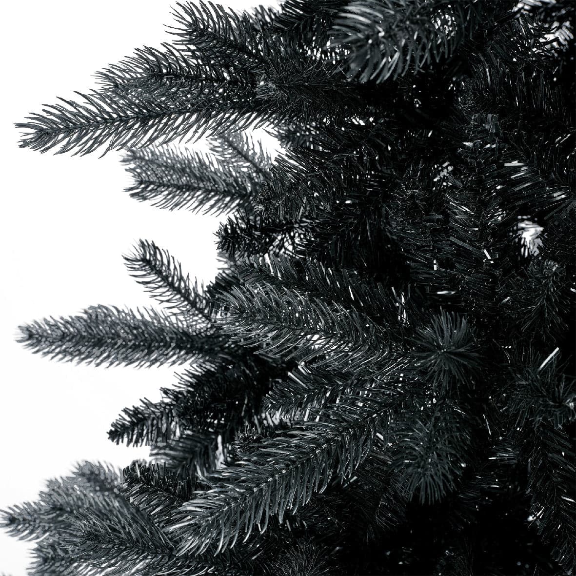 Albero di Natale nero "Berlin" in PE Effetto Real Touch + PVC h 210 cm - 5