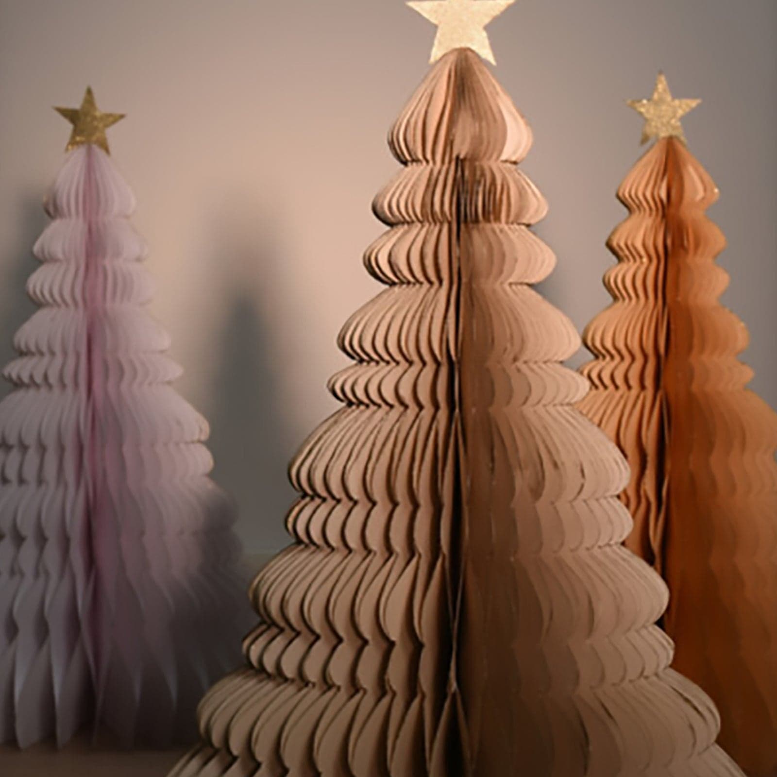 Alberello di Natale in carta, decorazione natalizia per interno, da 40 cm - 2
