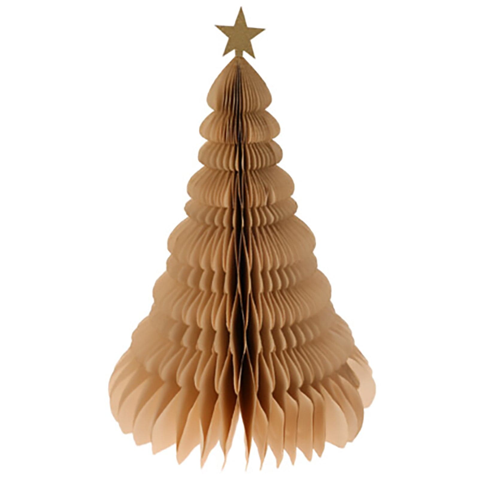 Alberello di Natale in carta, decorazione natalizia per interno, da 40 cm - 3