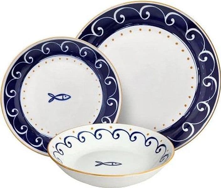 Servizio piatti 18 pezzi Sardinia Porcellana Blu - 3