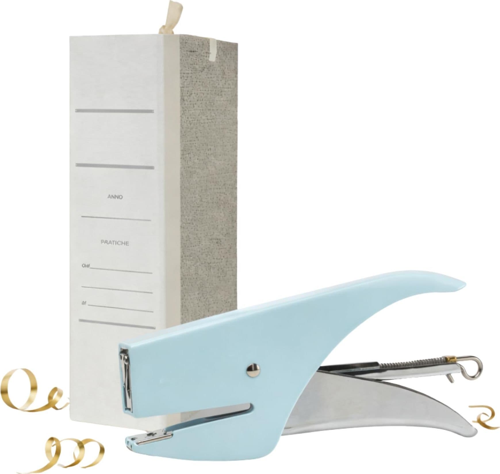 5 Raccoglitori con legacci Documenti + CUCITRICE COMPRESA - Dorso 15 cm – Cartelline Portadocumenti Pratiche A4