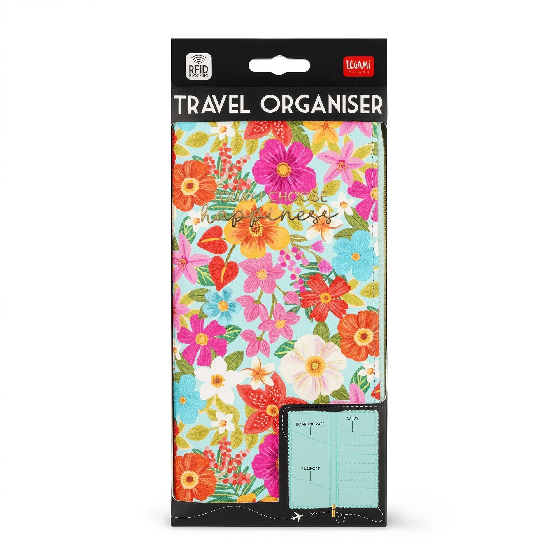 Legami - Portadocumenti da Viaggio Flowers - Travel Organizer - 2