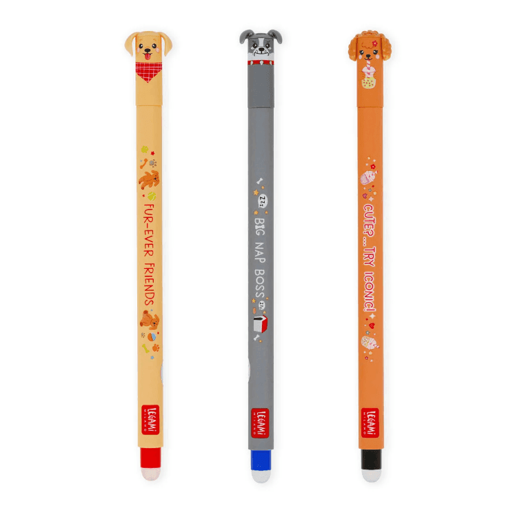 Legami - Set di 3 Penne Cancellabili - Erasable Pen - Fur-ever Friends (VEPSET0017) - 5