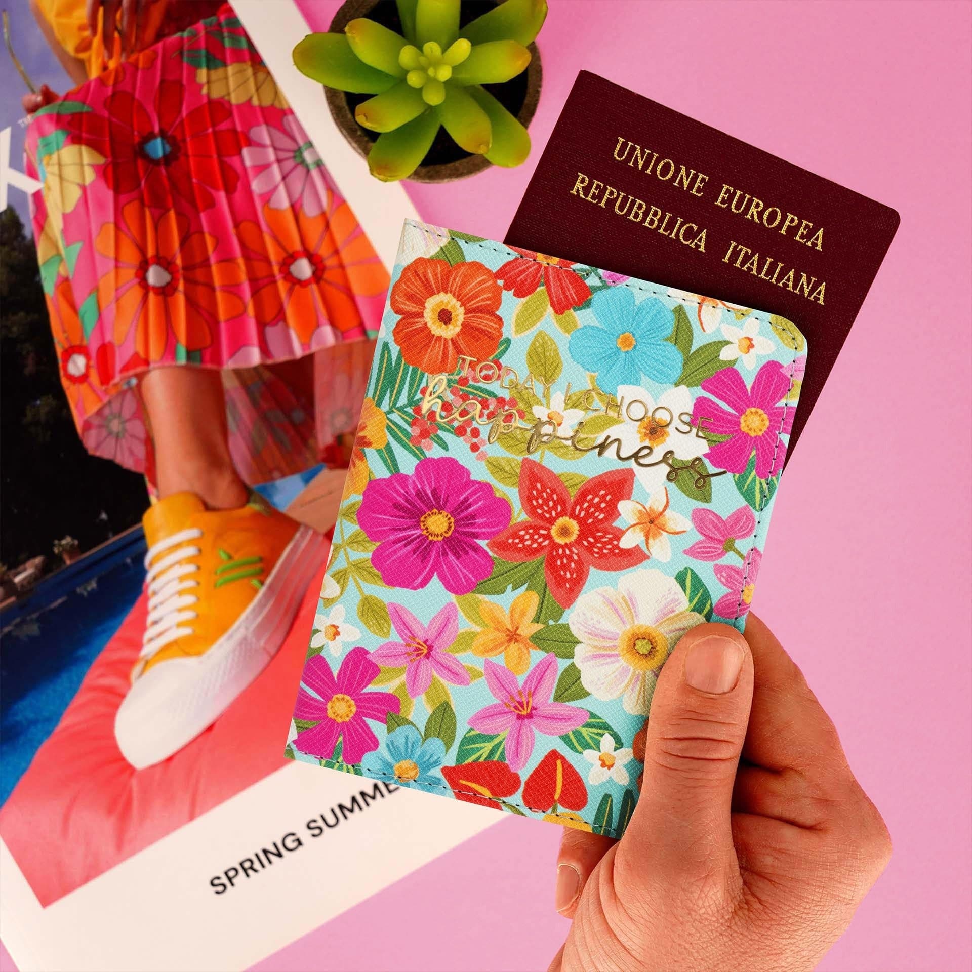 Legami - Porta Passaporto Flowers - Passport Holder - 2