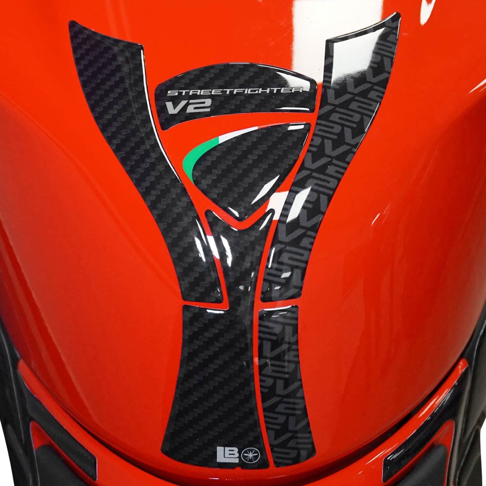 Adesivo 3D Paraserbatoio moto compatibile con Ducati Streetfighter V2 V2S 2025 - 16