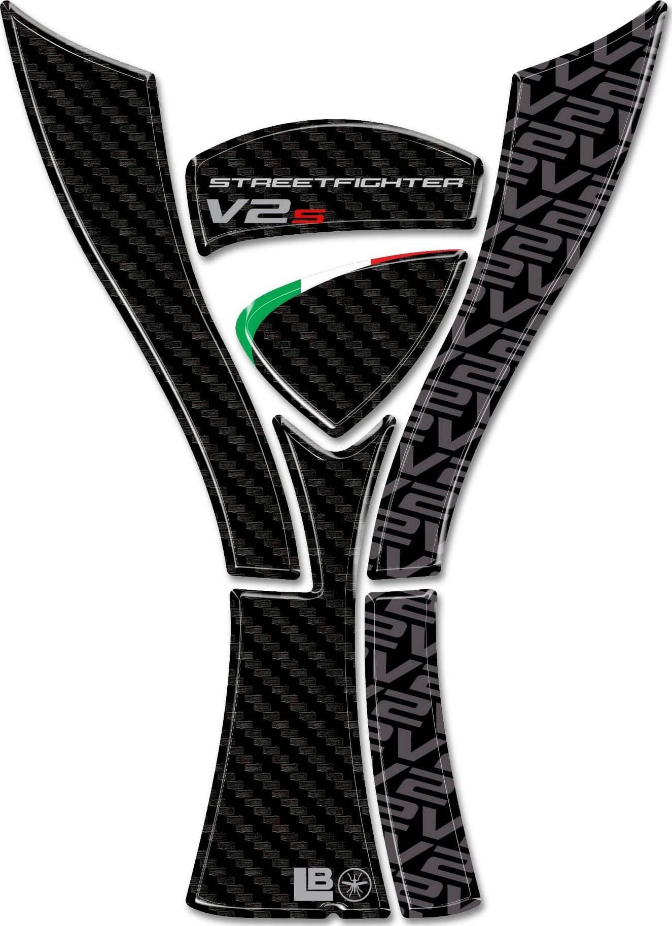 Adesivo 3D Paraserbatoio moto compatibile con Ducati Streetfighter V2 V2S 2025 - 9