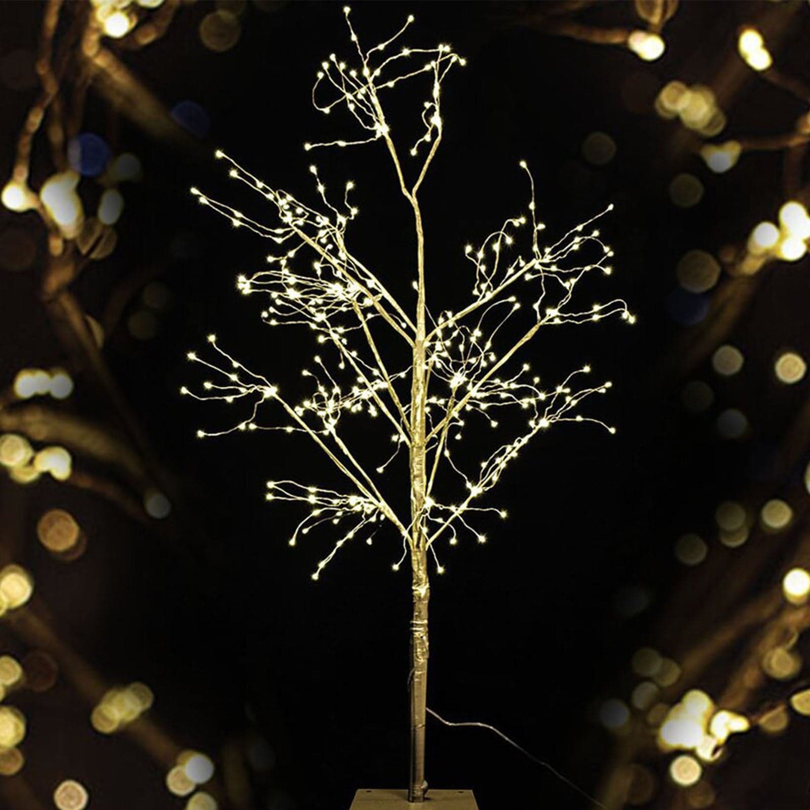 Albero di natale Oro "Sparkly" con 675 microled luce calda decorazione da esterno h 150 cm - 2