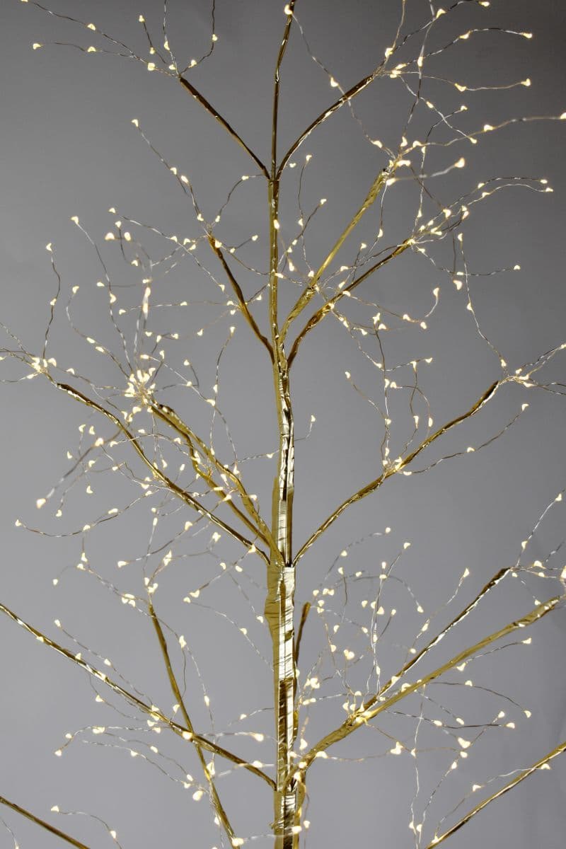 Albero di natale Oro "Sparkly" con 675 microled luce calda decorazione da esterno h 150 cm - 3