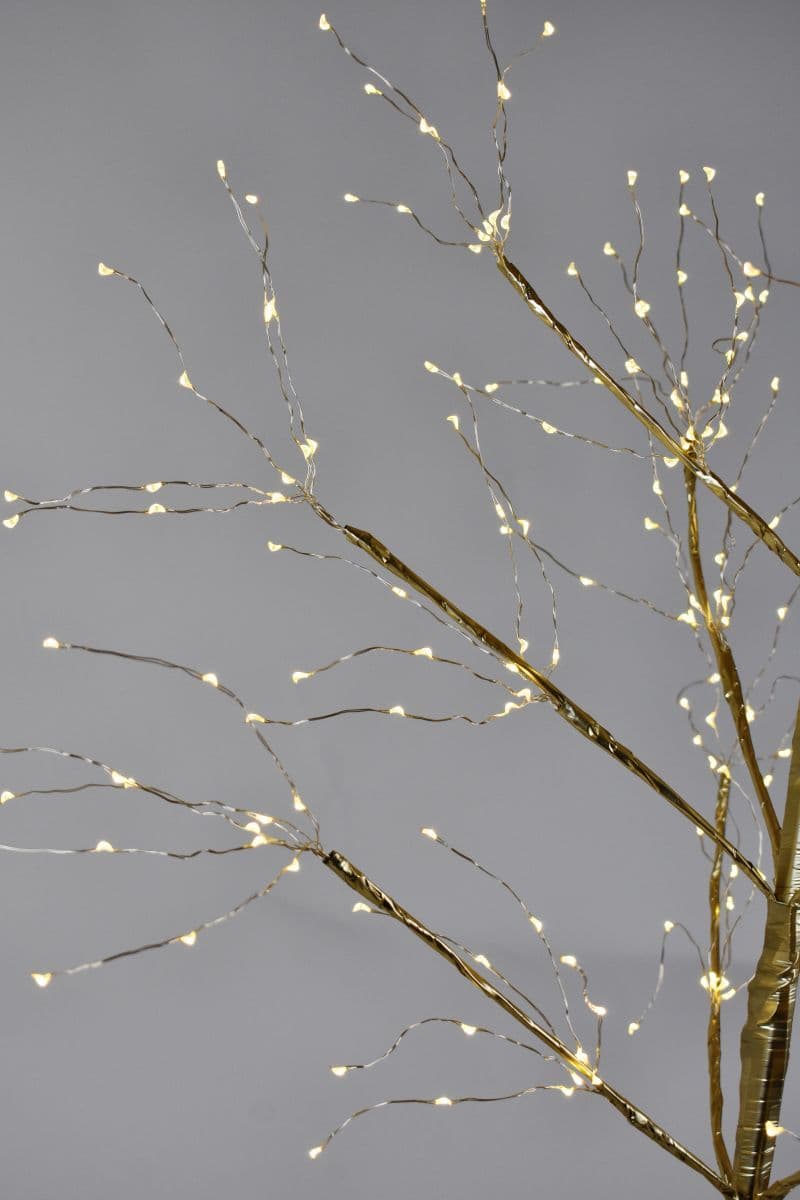 Albero di natale Oro "Sparkly" con 675 microled luce calda decorazione da esterno h 150 cm - 4