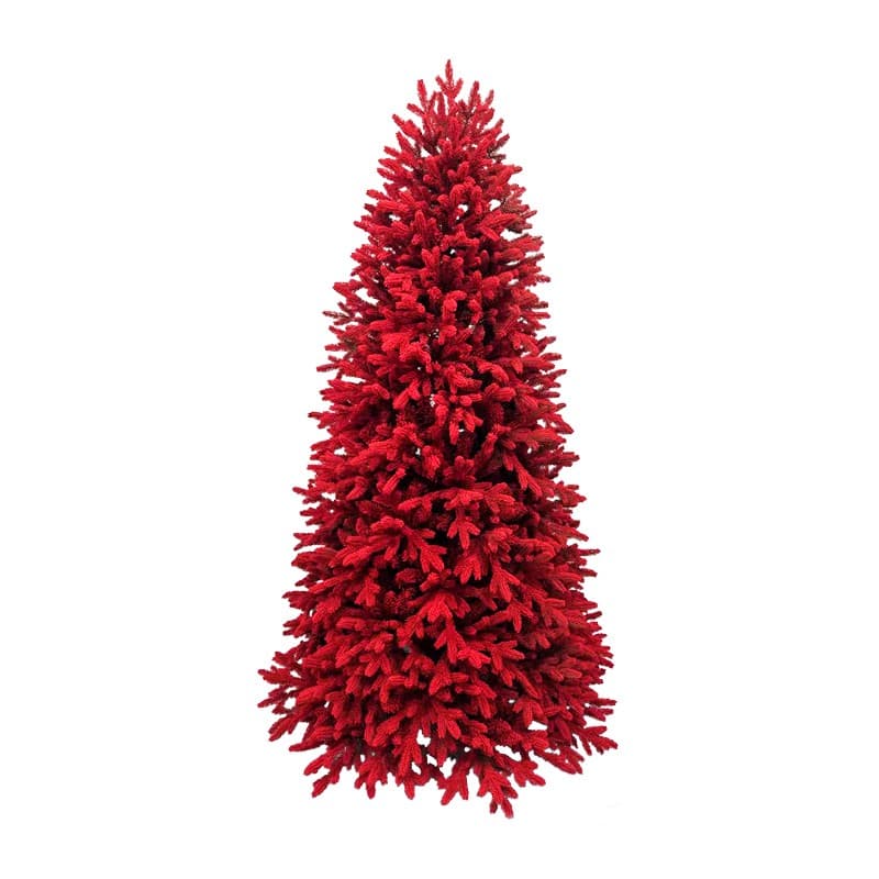 Albero di natale Scarlett Slim "Kennedy" in PE Effetto Real Touch + Flock - 5