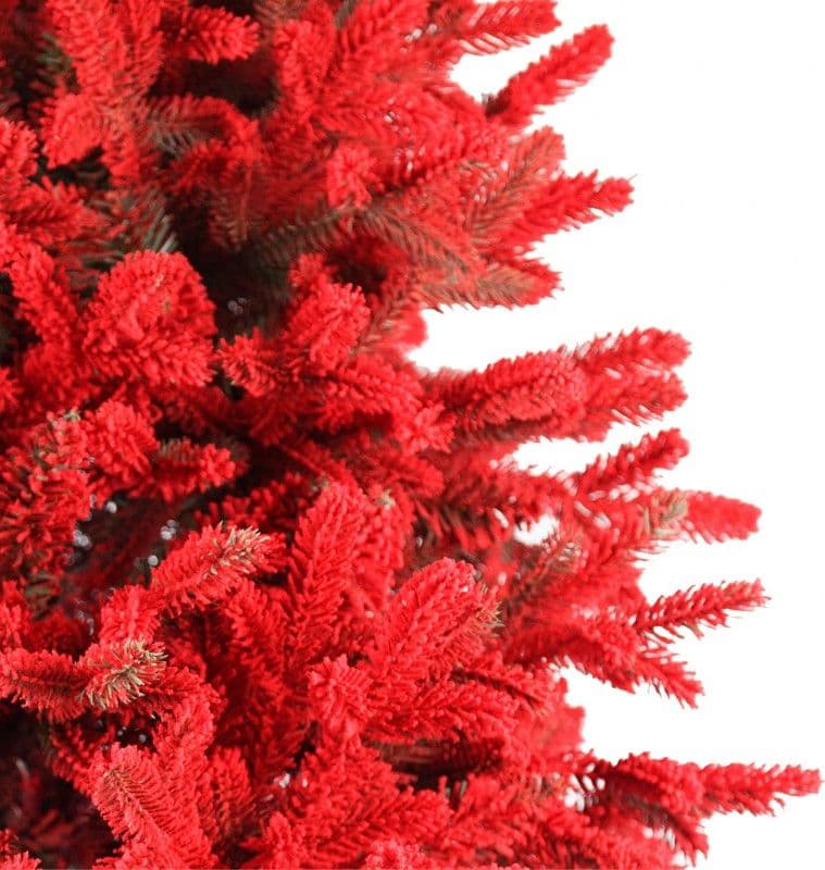 Albero di natale Scarlett Slim "Kennedy" in PE Effetto Real Touch + Flock - 3