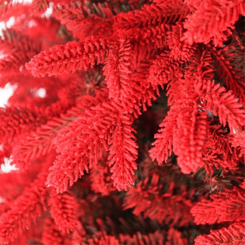 Albero di natale Scarlett Slim "Kennedy" in PE Effetto Real Touch + Flock - 4