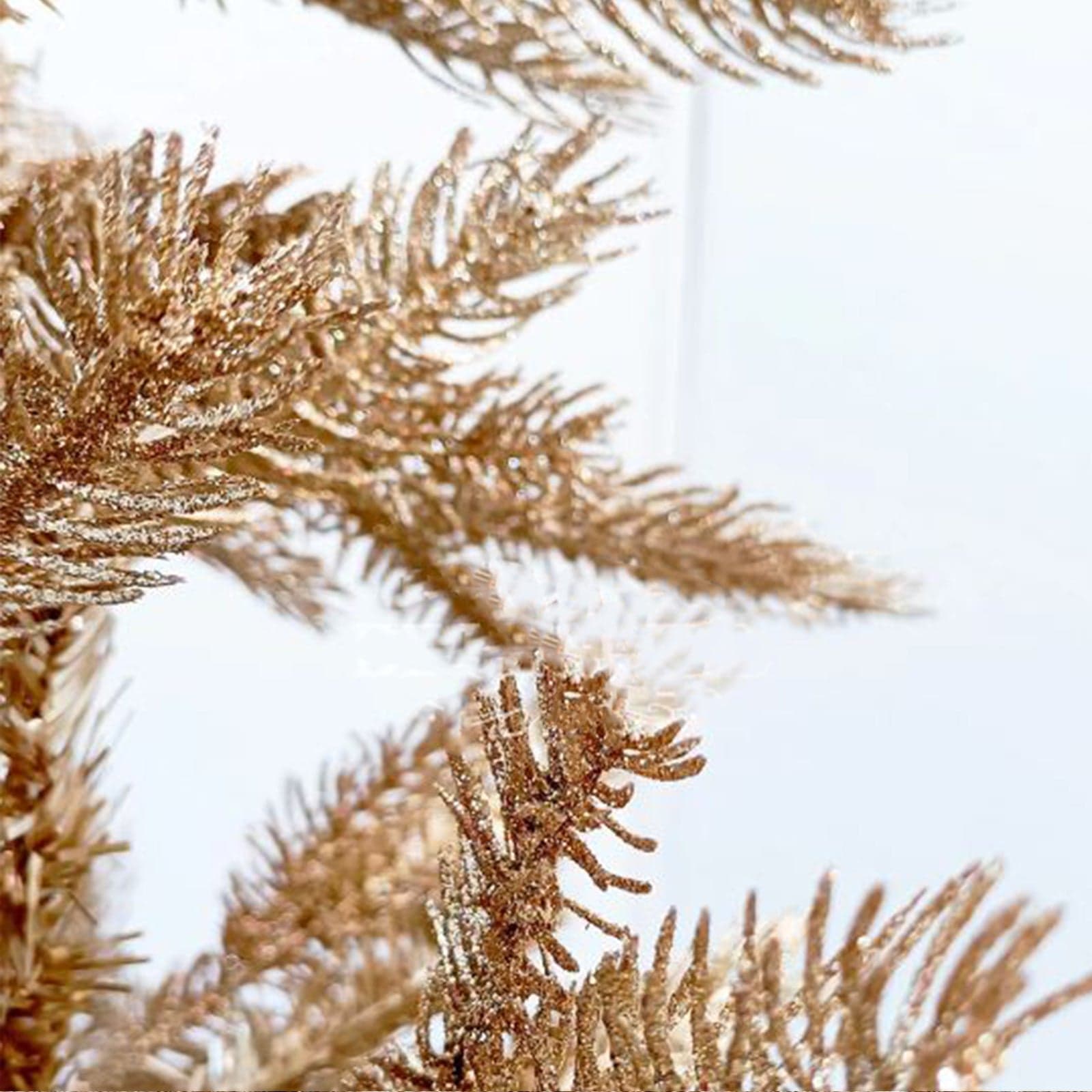 Albero di Natale "Tiffany" in PE effetto Real Touch con glitter Oro h 210 cm - 3