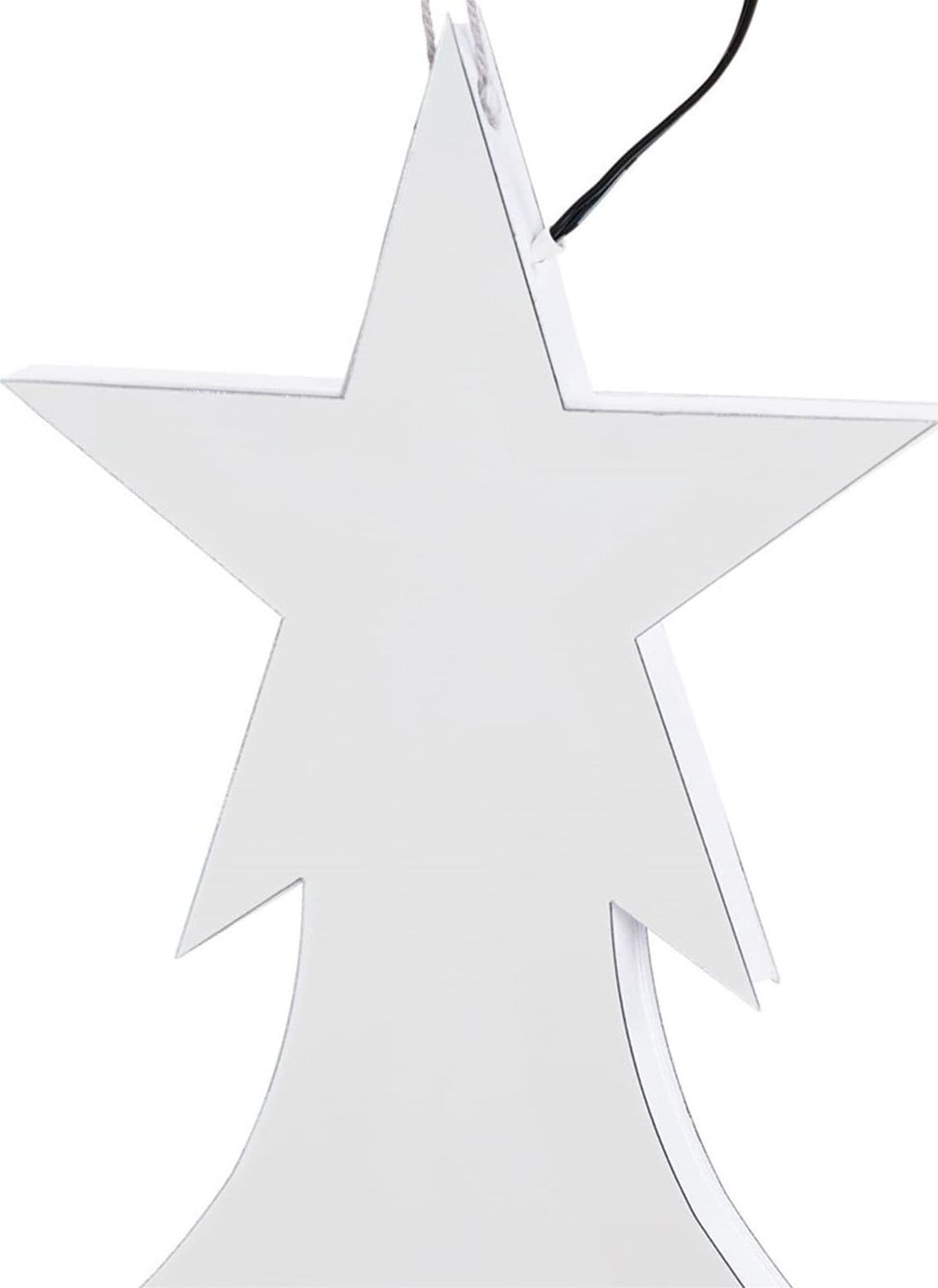 Albero di natale effetto specchio a led h 60 cm decorazioni natalizie da interno - 6