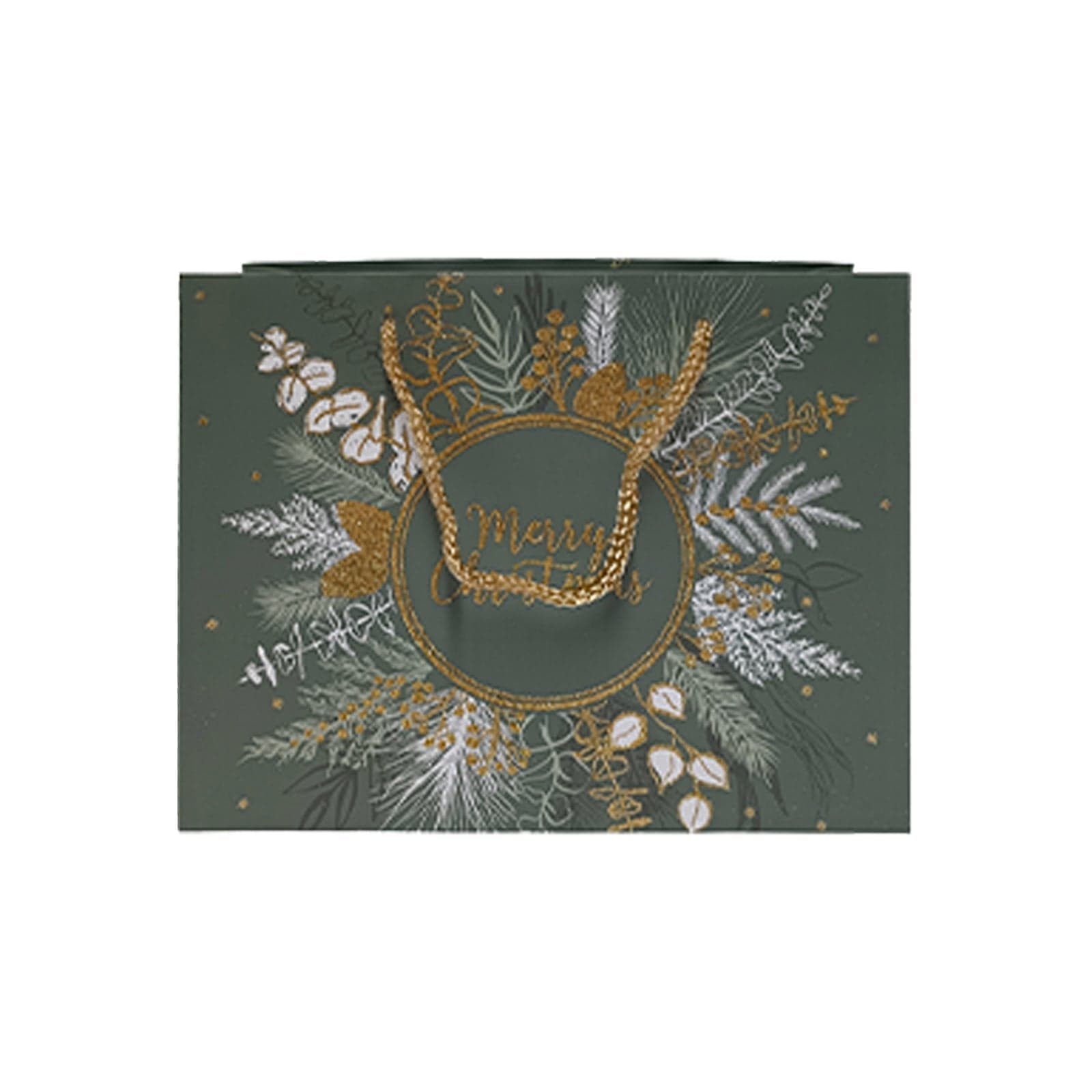 Busta regalo natalizia con scritta "Merry Christmas" per regali da 23 x 18 cm - 7