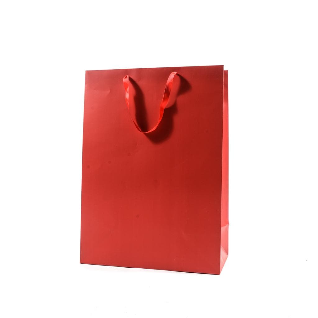 Sacchetto rosso per confezioni regalo, monocolore e tinta unita, 40 x 20 x h 55.5 cm - 2