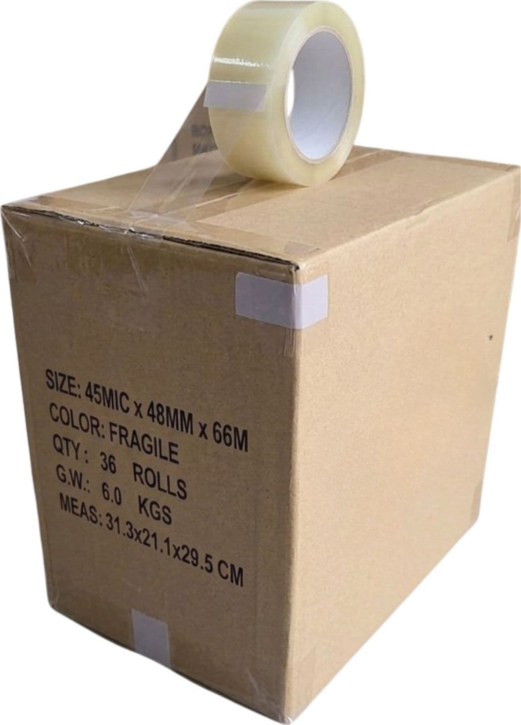 EcoPrice Nastro Adesivo Imbal Trasp+Avana+Fragile 48mmx66m 108pz - 2
