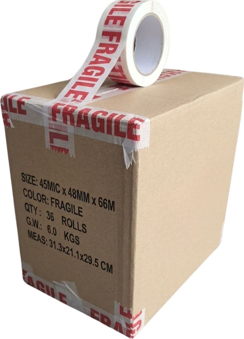 EcoPrice Nastro Adesivo Imbal Trasp+Avana+Fragile 48mmx66m 108pz - 4