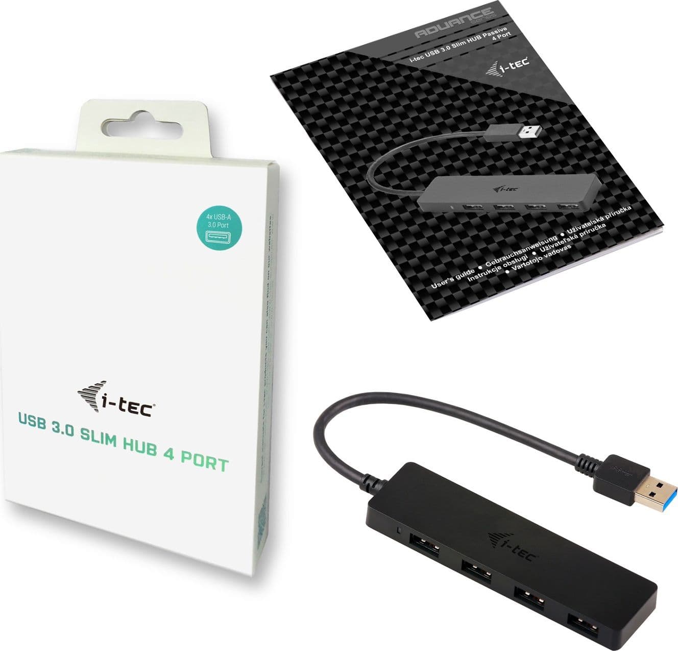 i-tec Advance U3HUB404 hub di interfaccia USB 3.2 Gen 1 (3.1 Gen 1) Type-A 5000 Mbit/s Nero - 6
