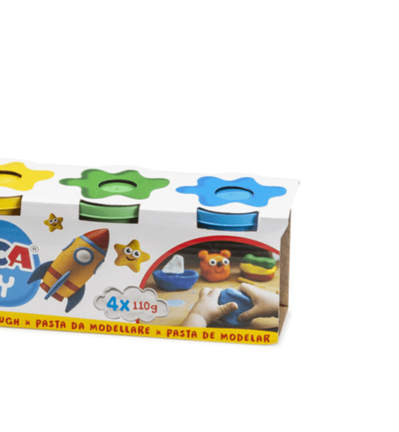 Carioca - Pasta da Modellare Doughy 110gr - 4 Pz (42178) - 4
