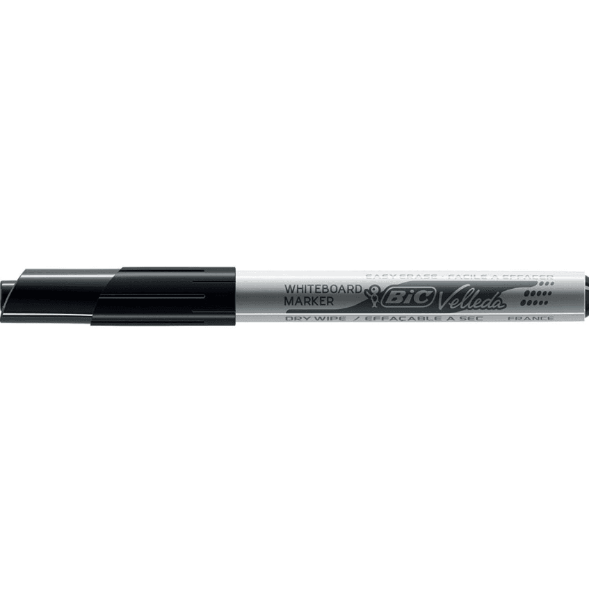 Bic - pennarello velleda per lavagna bianca colore nero - 2