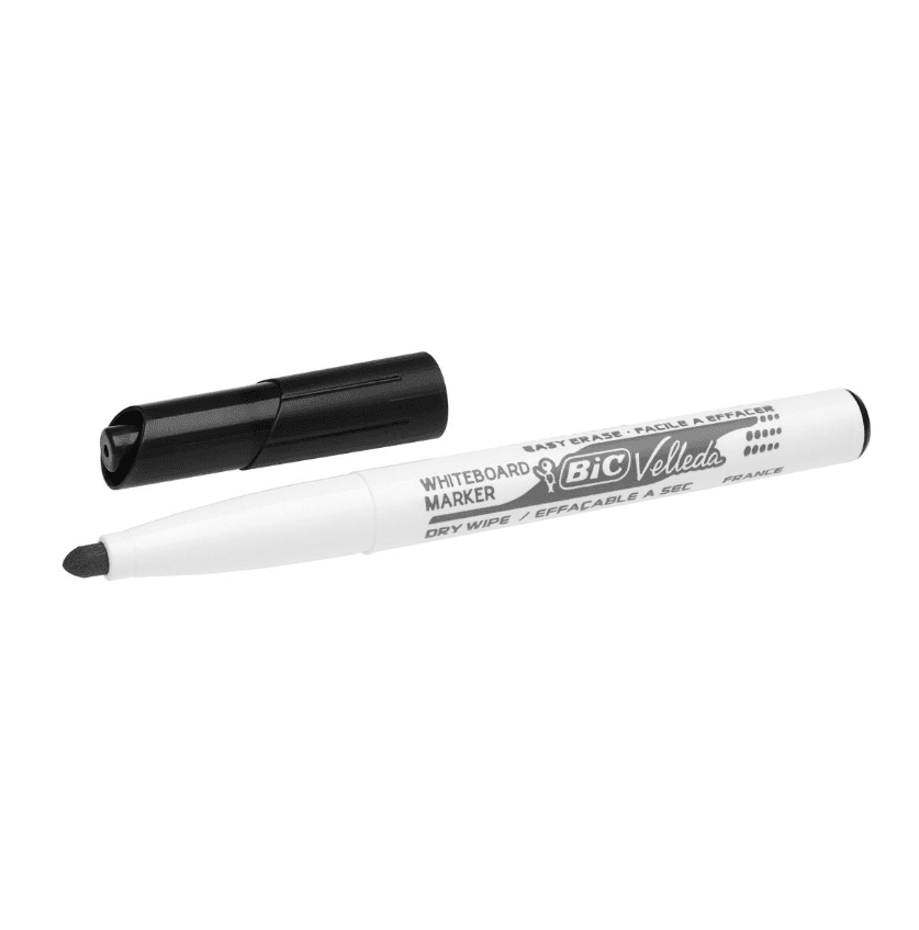 Bic - pennarello velleda per lavagna bianca colore nero - 4