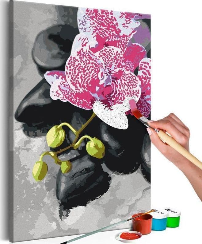 Quadro fai da te  Orchidea rosa