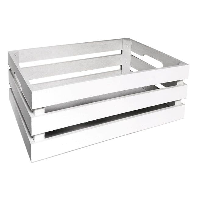 Set 3 Cassette decorative in Legno Bianco per decorazioni natalizie o presepe - 3