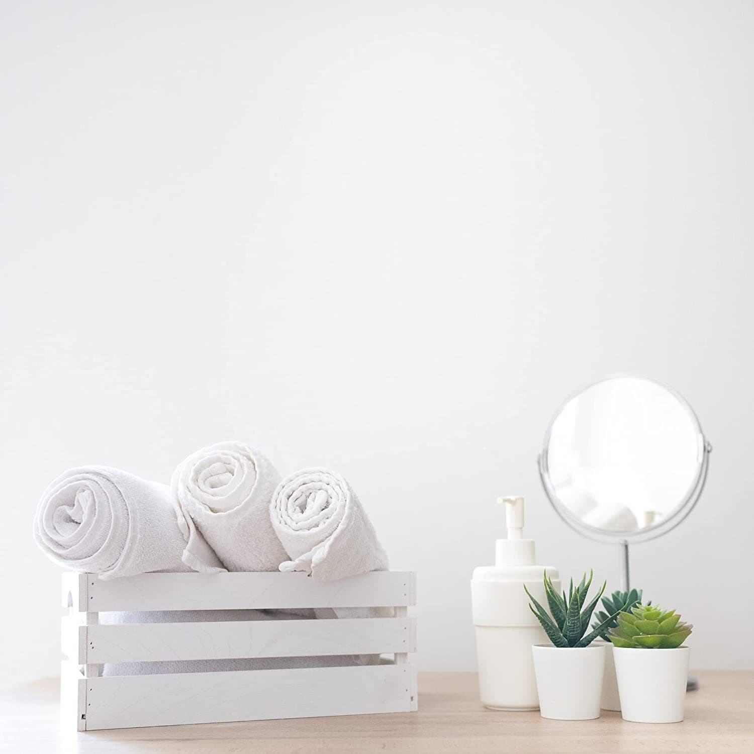 Set 3 Cassette decorative in Legno Bianco per decorazioni natalizie o presepe - 5