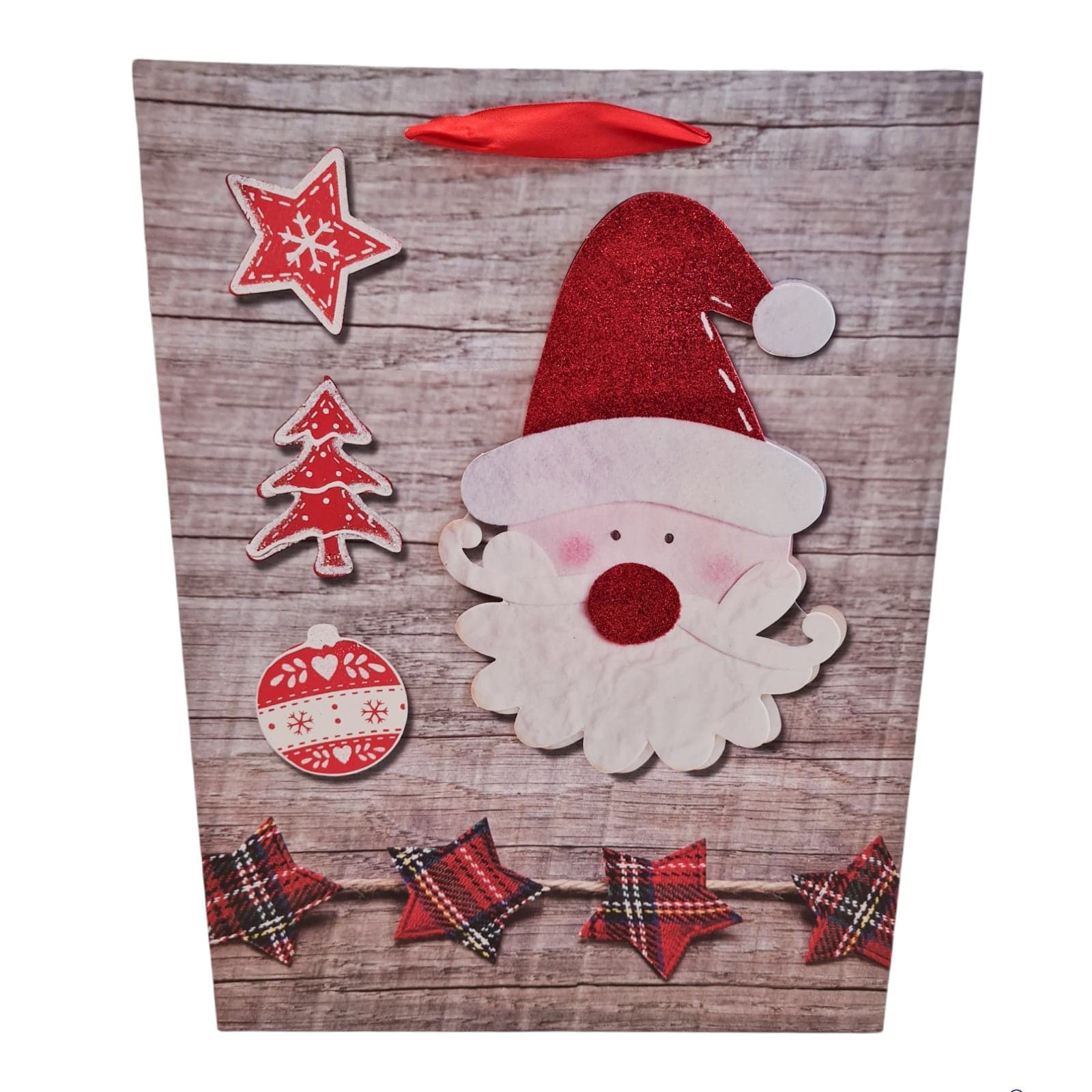 Busta per pacco regalo o panettone con disegno natalizio h 40 cm - 6