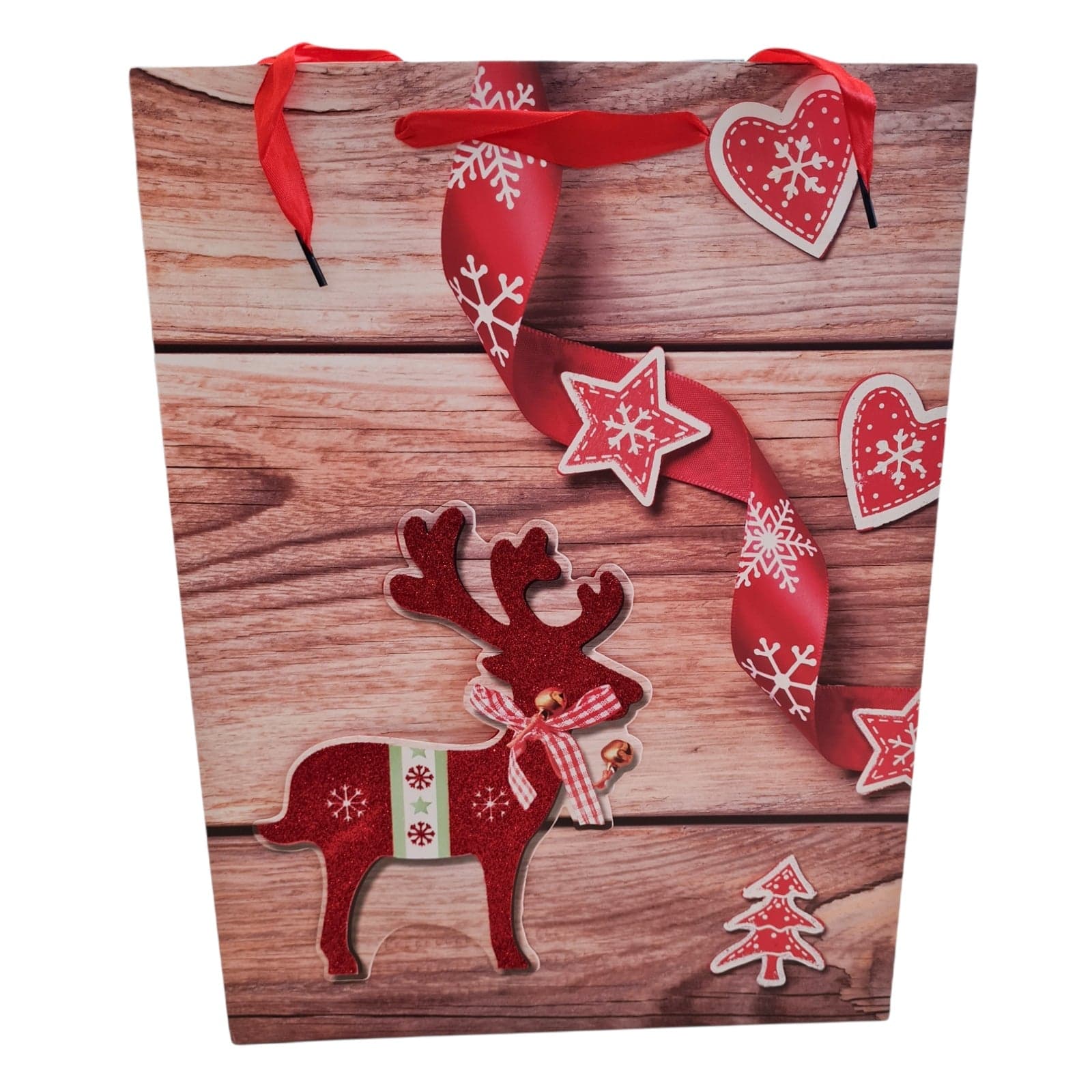 Busta per pacco regalo o panettone con disegno natalizio h 40 cm - 5