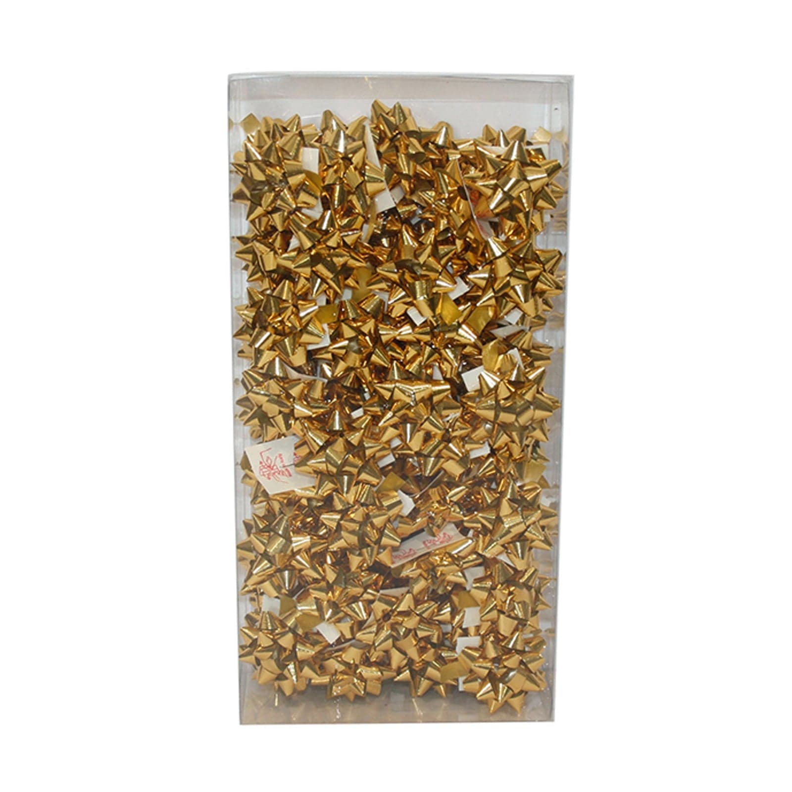 Coccarda Fiocco metallizzato decorazione natalizia per regali 7 mm CF pezzi 70 - 4