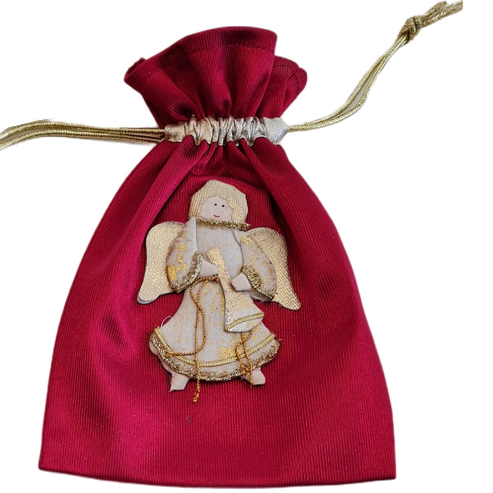 Busta per pacco regalo natalizio con disegno decorazione natalizia h 25 cm - 8