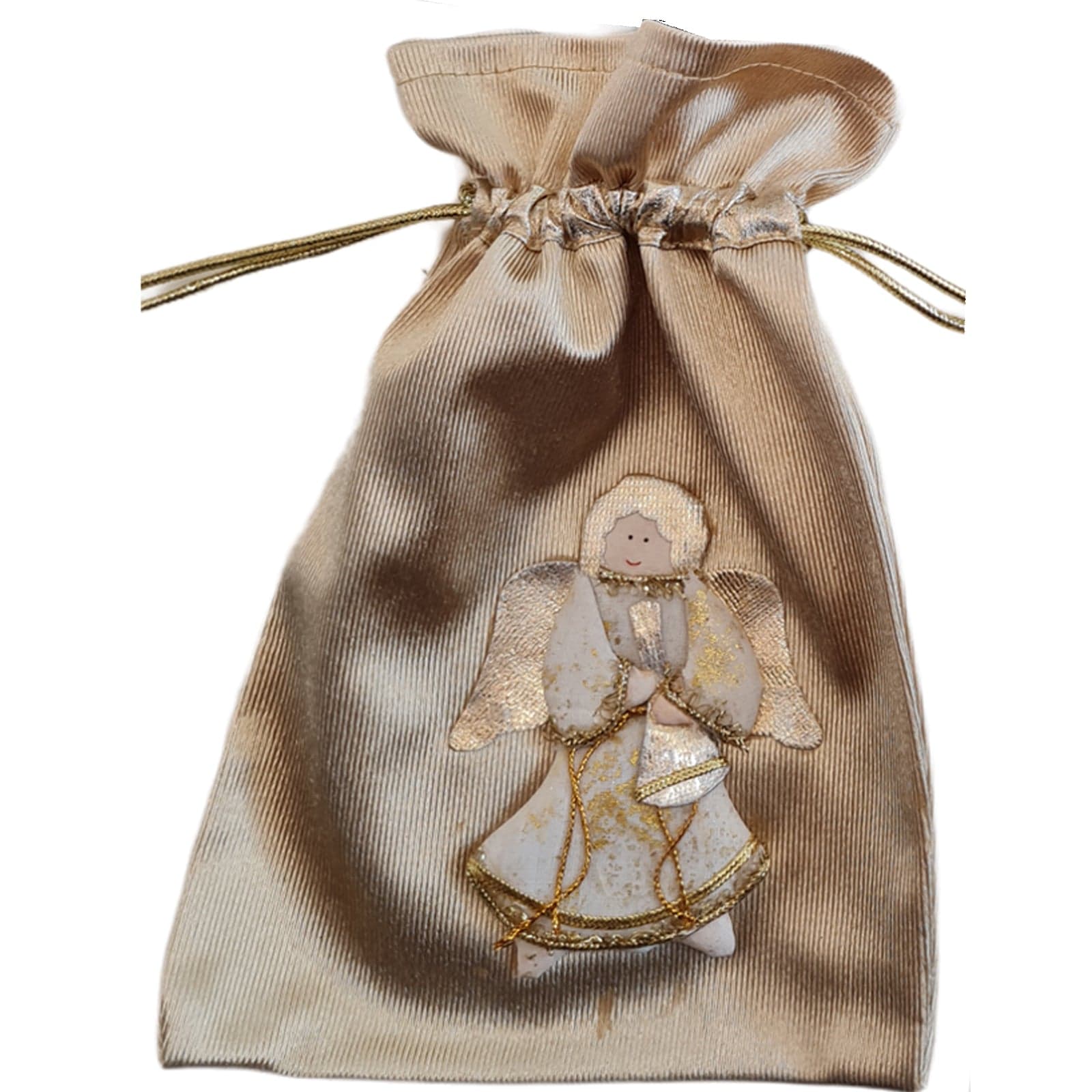 Busta per pacco regalo natalizio con disegno decorazione natalizia h 25 cm - 7