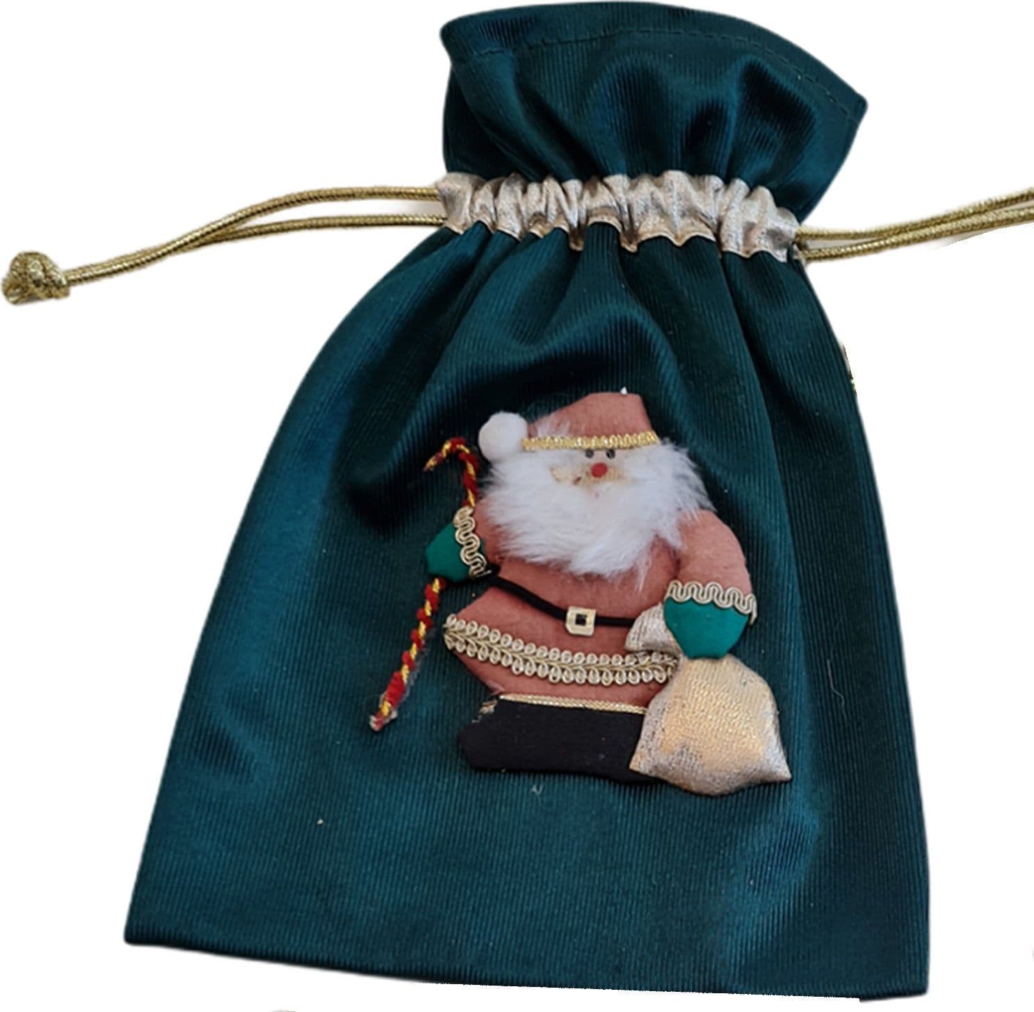 Busta per pacco regalo natalizio con disegno decorazione natalizia h 25 cm - 4