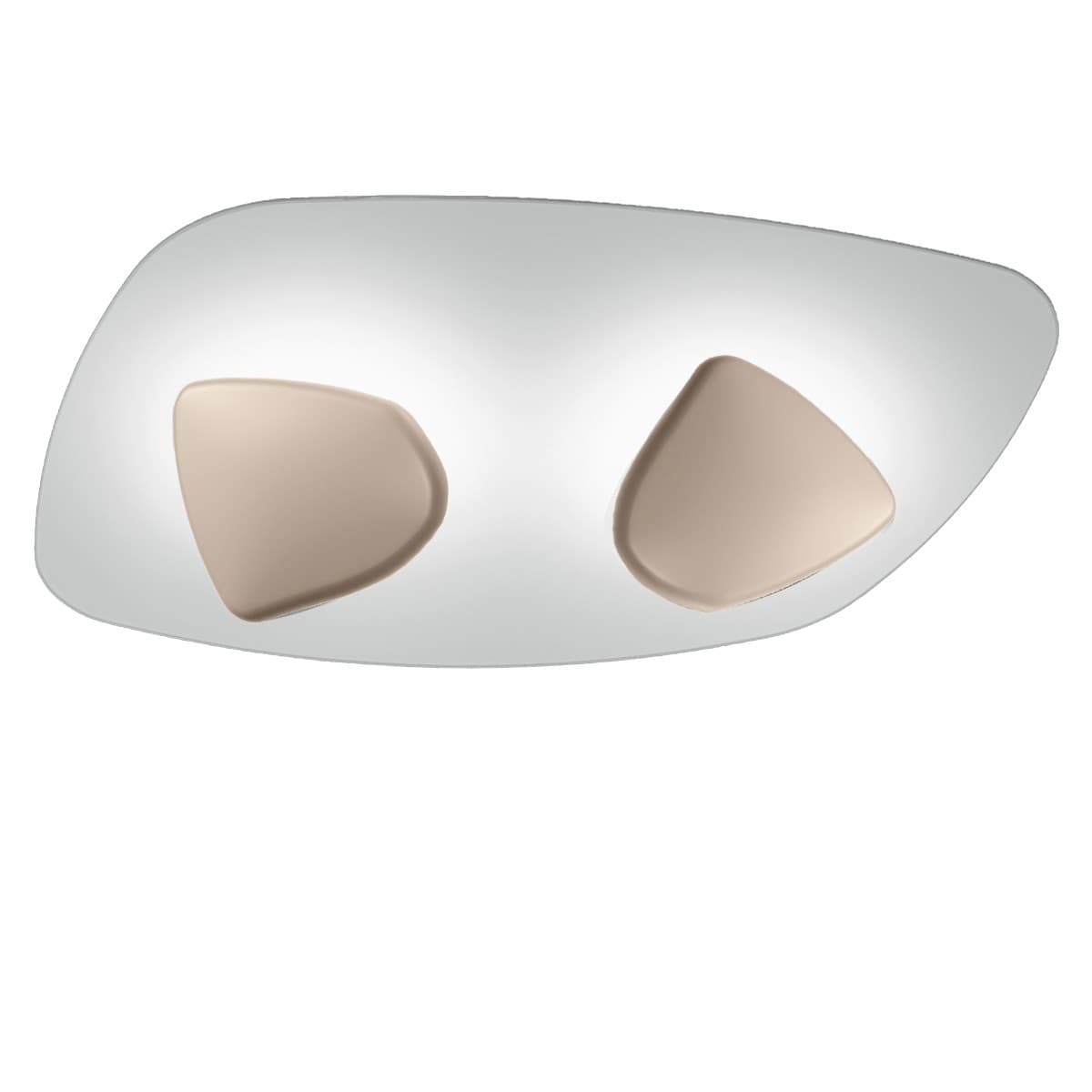 Plafoniera led Giarnieri BLOB PL alluminio lampada soffitto parete moderna - 4