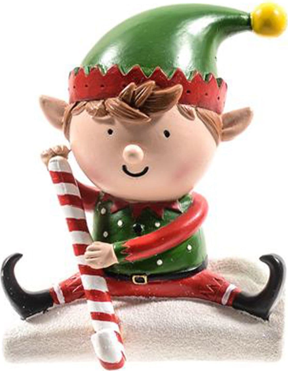 Supporti per calza di Natale, in resina resistente, set da 2 pezzi da 10 x 7 x 13.5 cm - 2