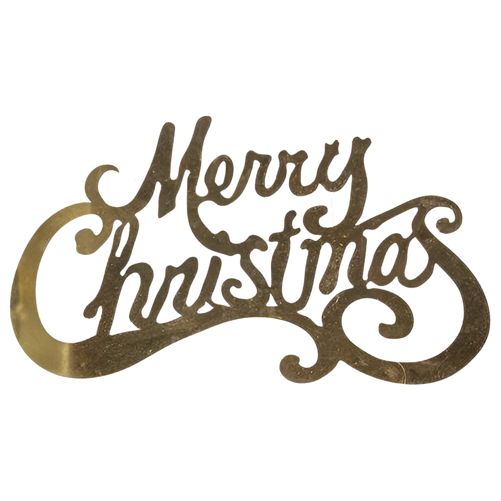 Scritta grande "Merry Christmas" in metallo da 60 x 32 cm - 4