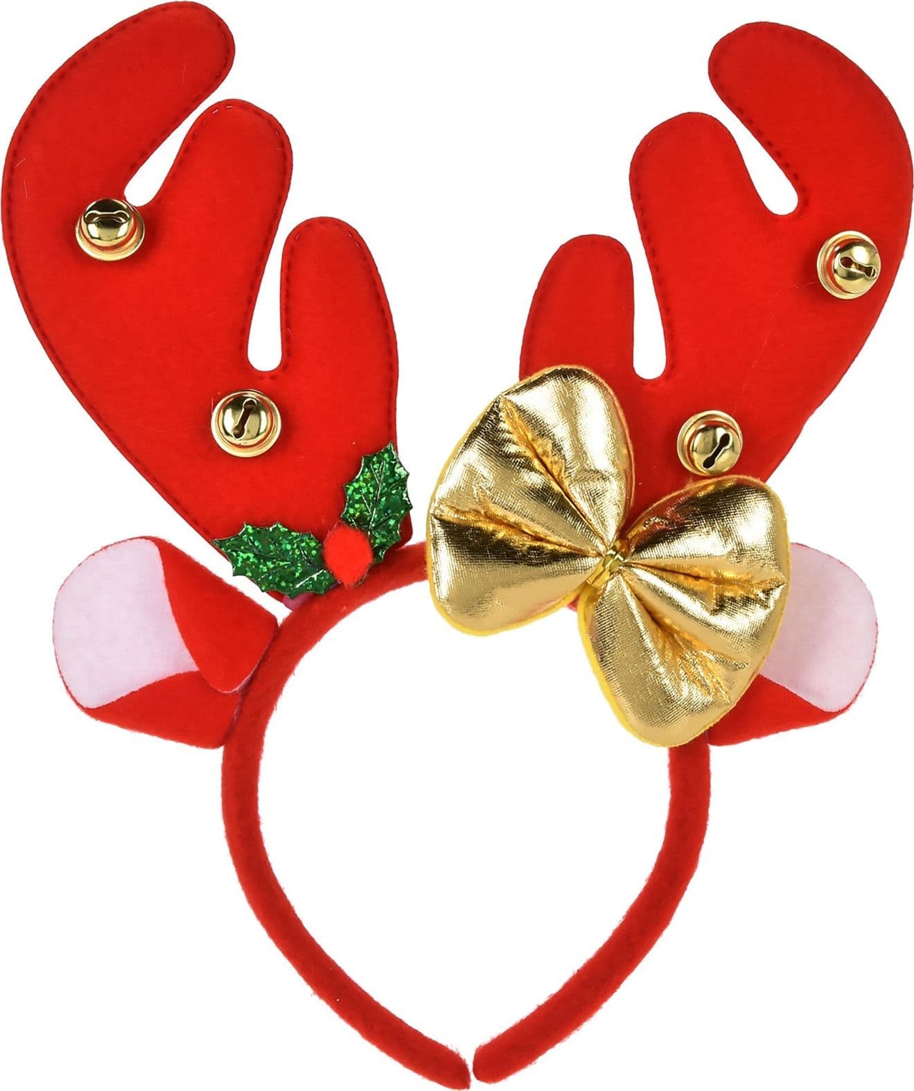 Cerchietto per capelli con corna di Renna, accessorio natalizio da 24 x 25 cm - 1