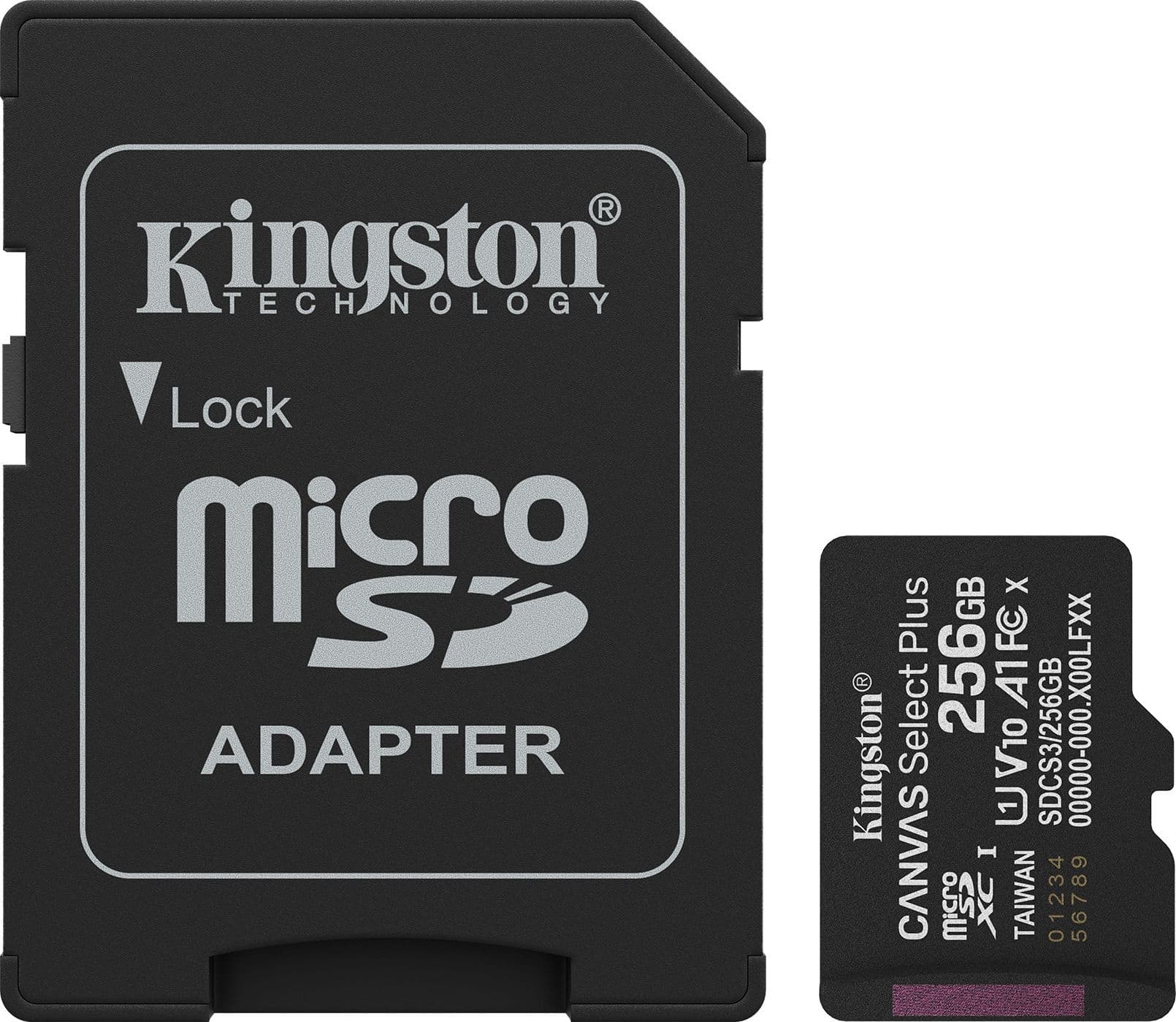Kingston Micro SD 256GB Cl10 Canvas S.Plus SDCS3/256GB +Ad.SD