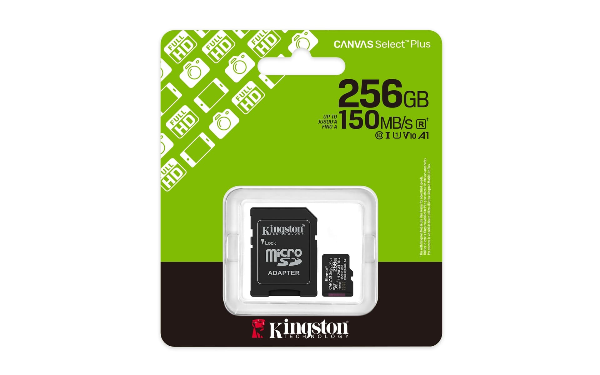 Kingston Micro SD 256GB Cl10 Canvas S.Plus SDCS3/256GB +Ad.SD - 5