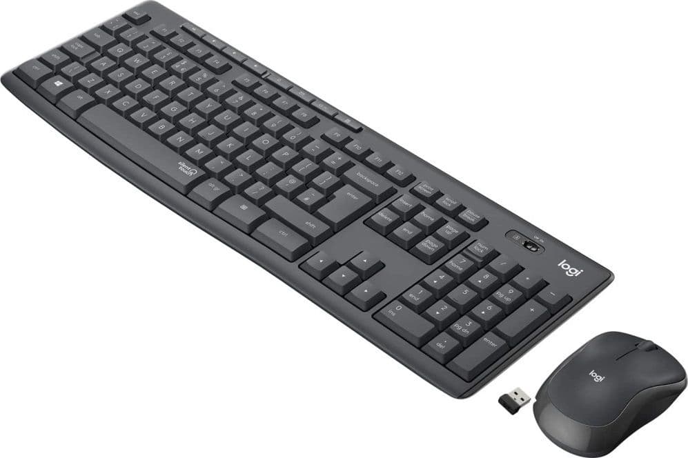 TASTIERA + MOUSE WIRELESS LOGITECH MK295 920-009797 NERO