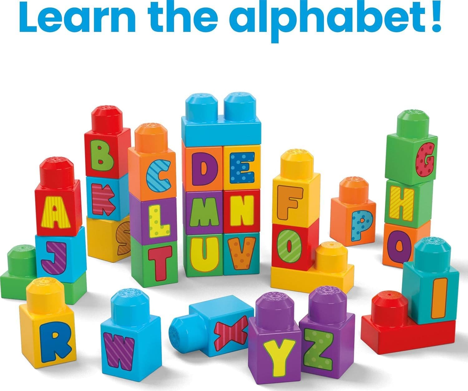 Fisher Price - Mega Blocks Set da 30 blocchi colorati Imparare l'alfabeto - 2