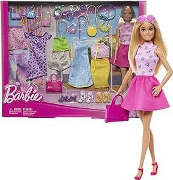 Barbie - Bambola con Vestiti Fashion