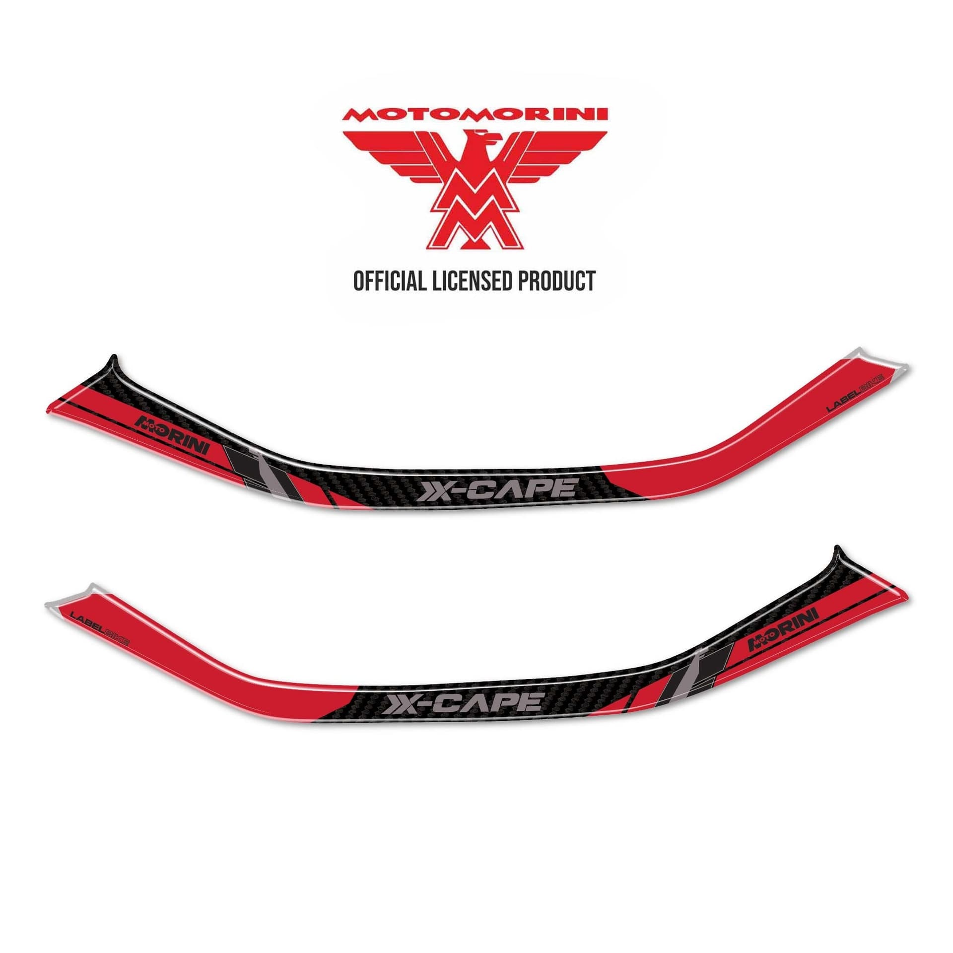 Maniglie Passeggero Adesivi 3D compatibili con Moto Morini X-Cape 1200 2026 - 2