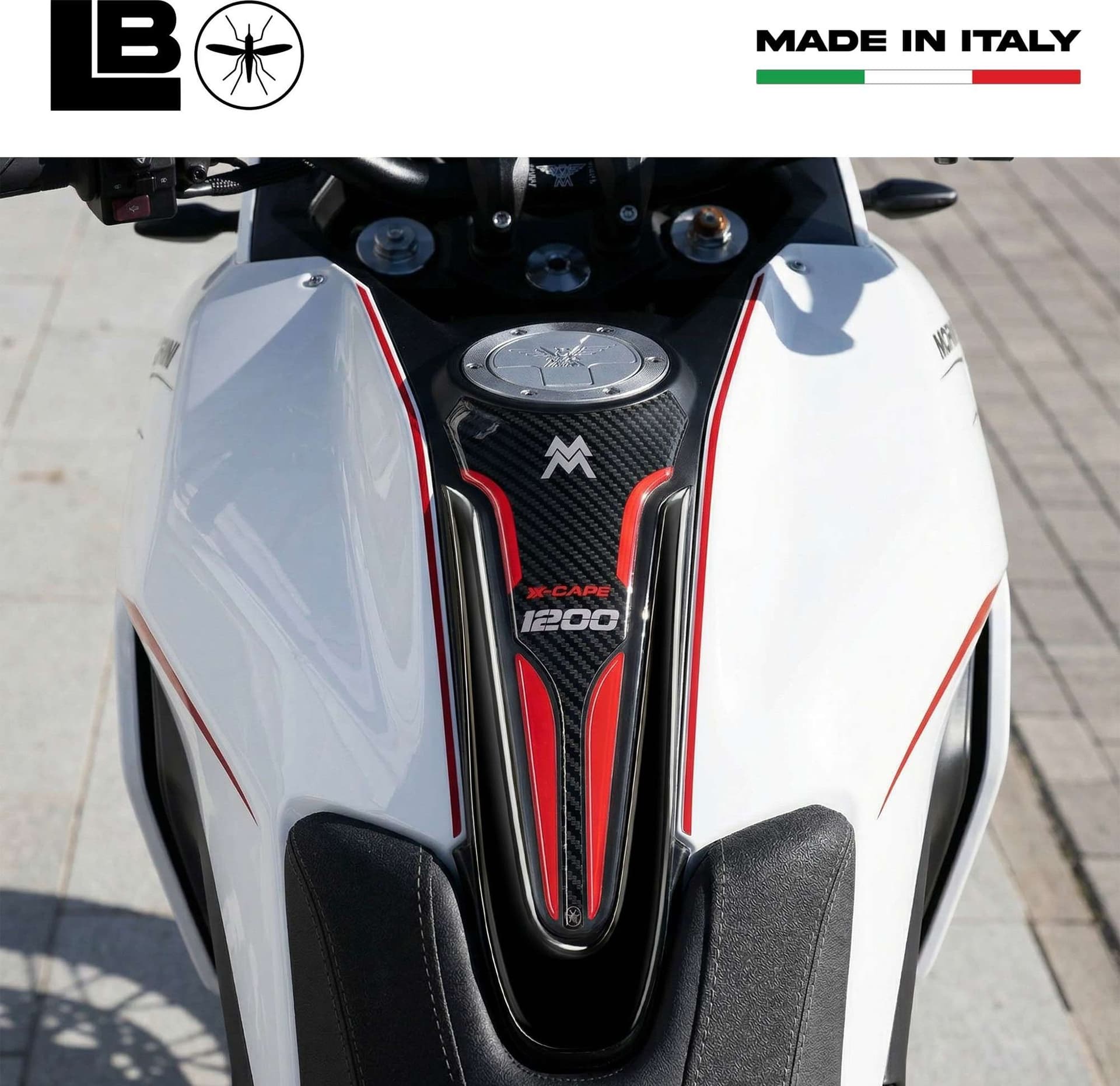Paraserbatoio Adesivo 3D Protezione compatibile con Moto Morini X-Cape 1200 2026 - 3
