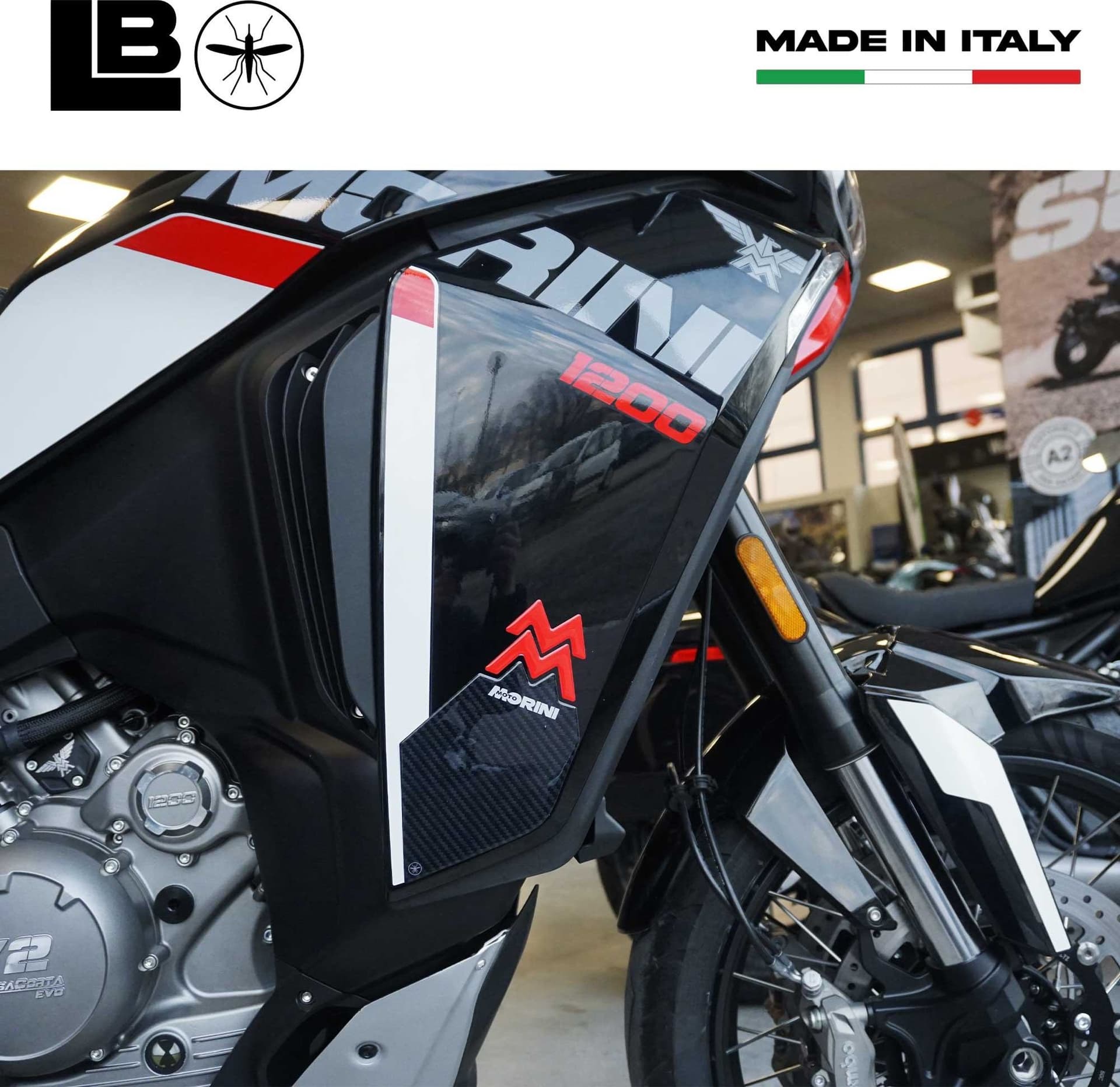 Protezioni Deflettori Adesivi 3D compatibili con Moto Morini X-Cape 1200 2026 - 8